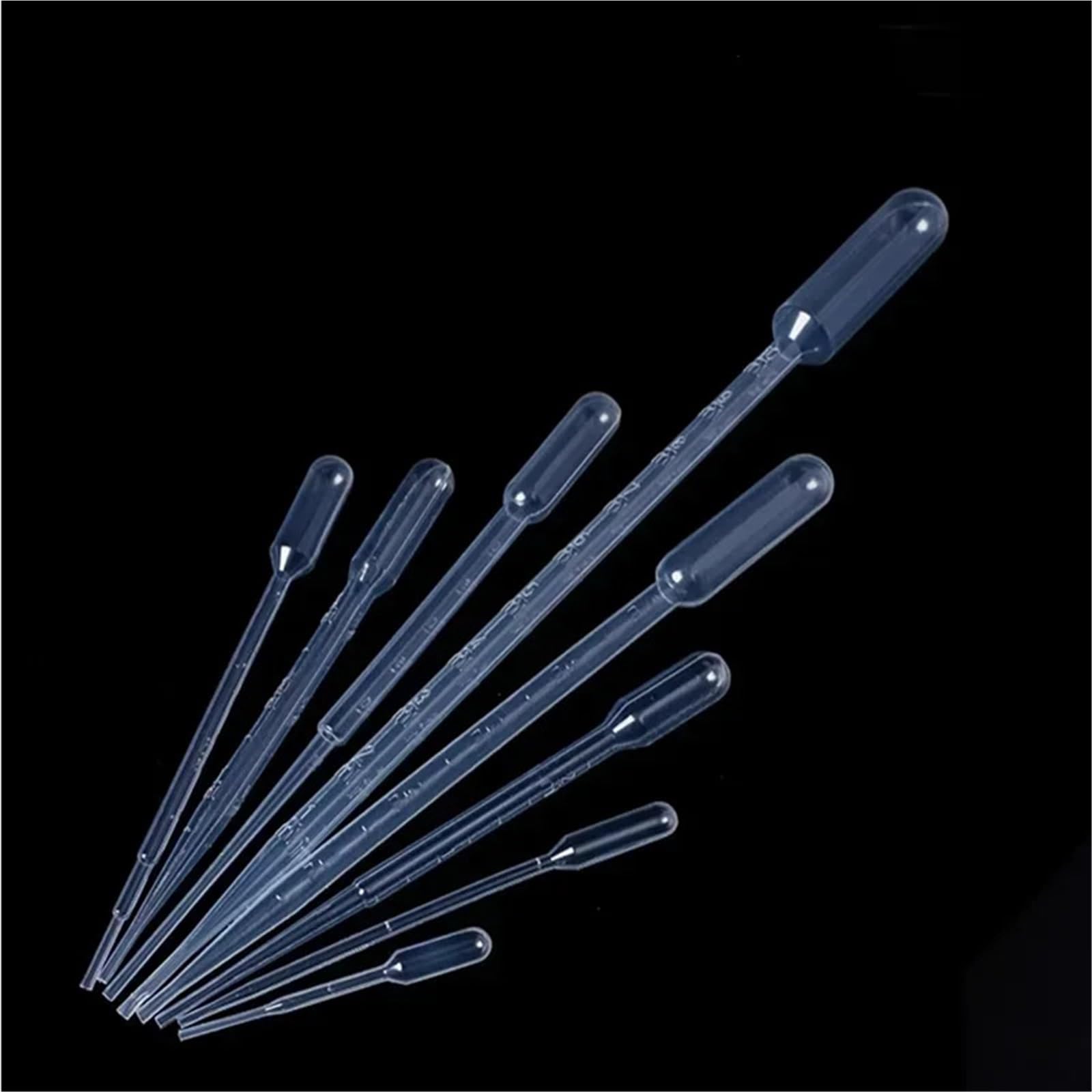 100 Stück bis 500 Stück Labor 0,2 ml 0,5 ml 1 ml 2 ml 3 ml 5 ml 10 ml Kunststoffpipette, klare Pipette(10ml 100pcs)