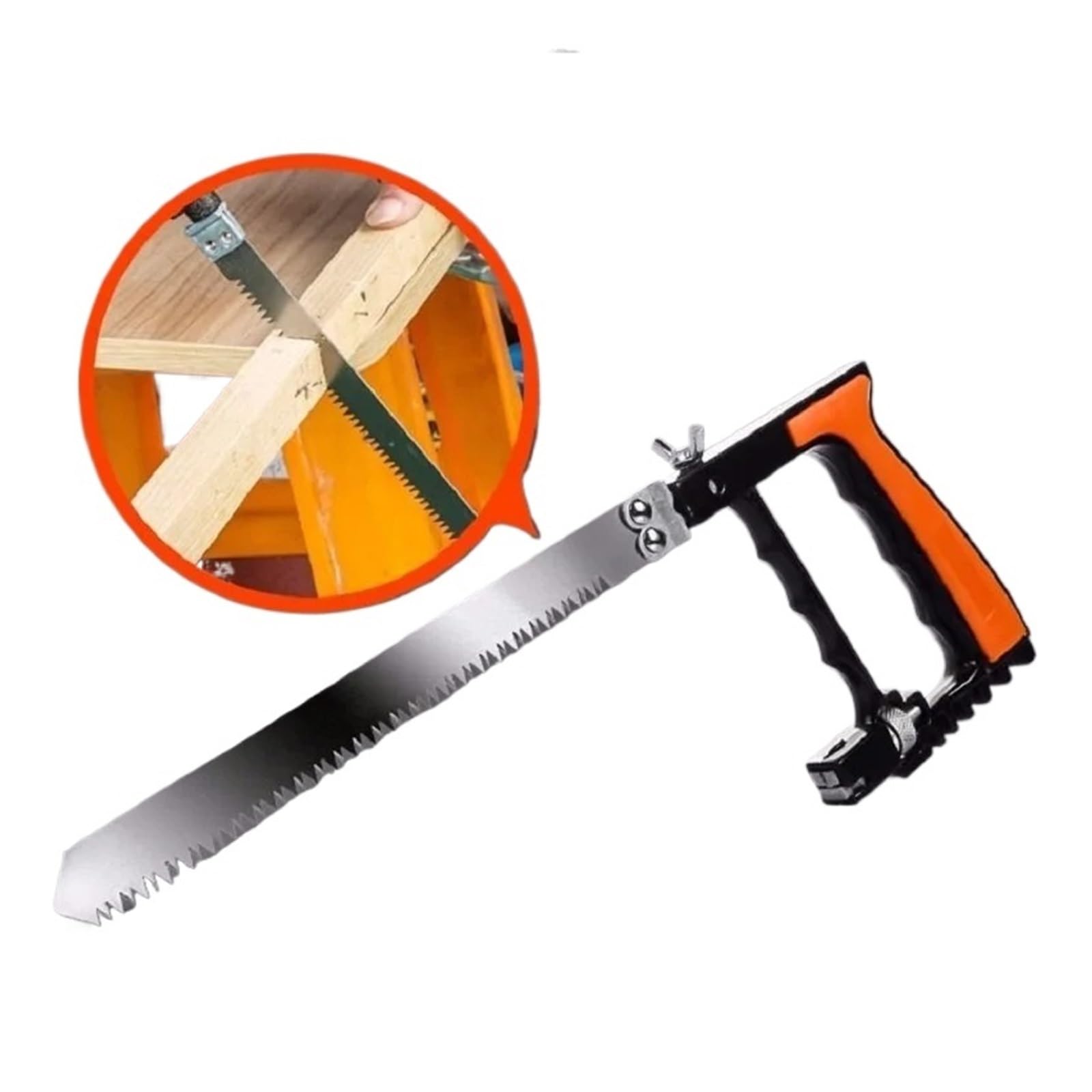 SSIMOO Sega a mano multifunzionale 12 in 1 Set di strumenti for la lavorazione del legno Sega a mano universale fai-da-te Mini seghetto compatibile con legno, vetro, piastrelle di ceramica, metallo, s