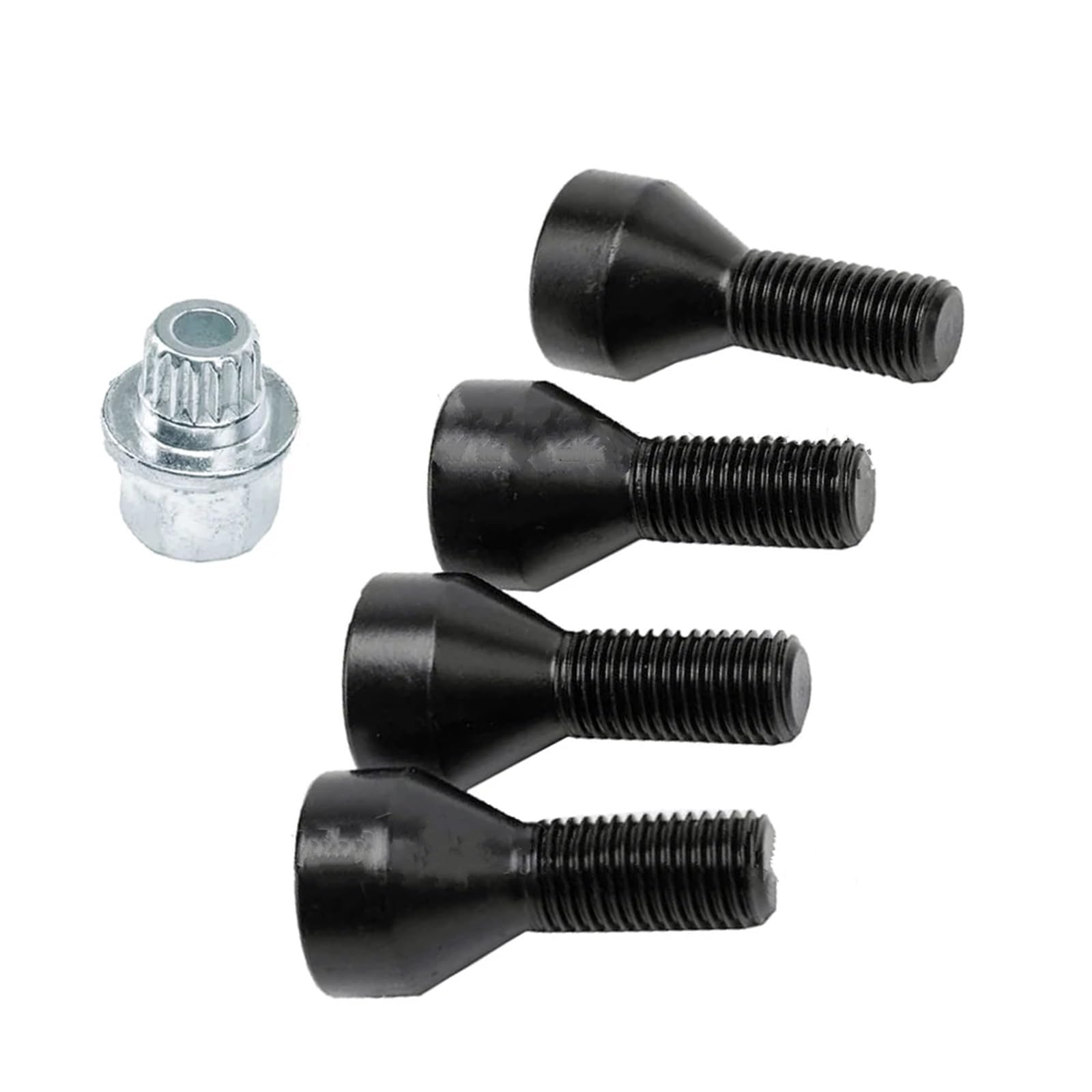 Écrous Antivol Roue Compatible Avec BMW Pour 530i 2001-2007 Pour 540i 1997 1998 1999 2000 2001 2002 2003 OEM 36136764057 4 Pièces Boulons Jante Voiture Écrous Roue
