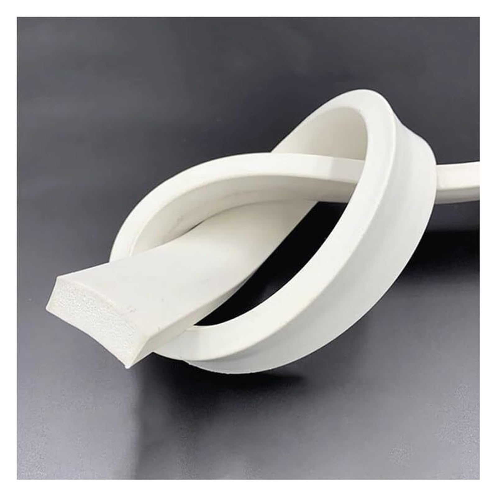 Cinta adhesiva de espuma, Tira de sellado de espuma de silicona autoadhesiva de 5 metros, color blanco, varios tamaños for puertas, ventanas, refrigeradores y gabinetes.(15X25mm(5M))