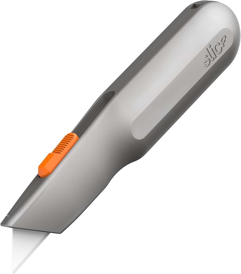 Slice Metal-Handle, 1 Utility Knife, Manual Blade Stays in Position