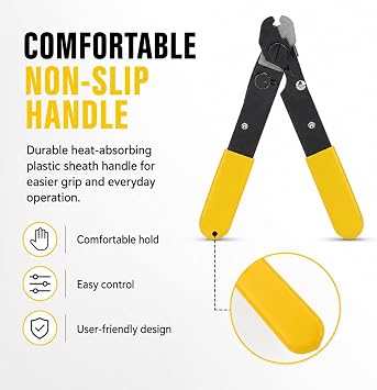 Fibre Stripping Tool, Fiber Optic Stripper, Wire Stripper High Quality Optical Fiber Cable Stripping Pliers Cutter Hand Tool for Fiber Stripping