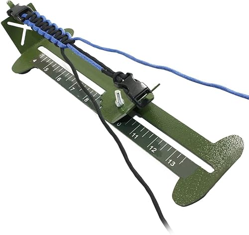 Miniatura 2 de KOKKOYA Kit de plantilla de cuerda de paracaídas 2 en 1, kit de fabricación de pulseras de longitud ajustable, tejido de metal, herramientas de