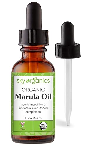 Miniatura 7 de Sky Organics Aceite de marula orgánico para rostro 100% puro y prensado en frío certificado USDA orgánico para reponer, equilibrar y aumentar el