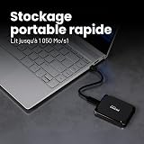 Crucial X9 1To Disque SSD Externe Portable, Jusqu’à 1050Mo/s, Compatible avec PC, Mac, PlayStation et Xbox, USB-C 3.2 - CT1000X9SSD902 - 2