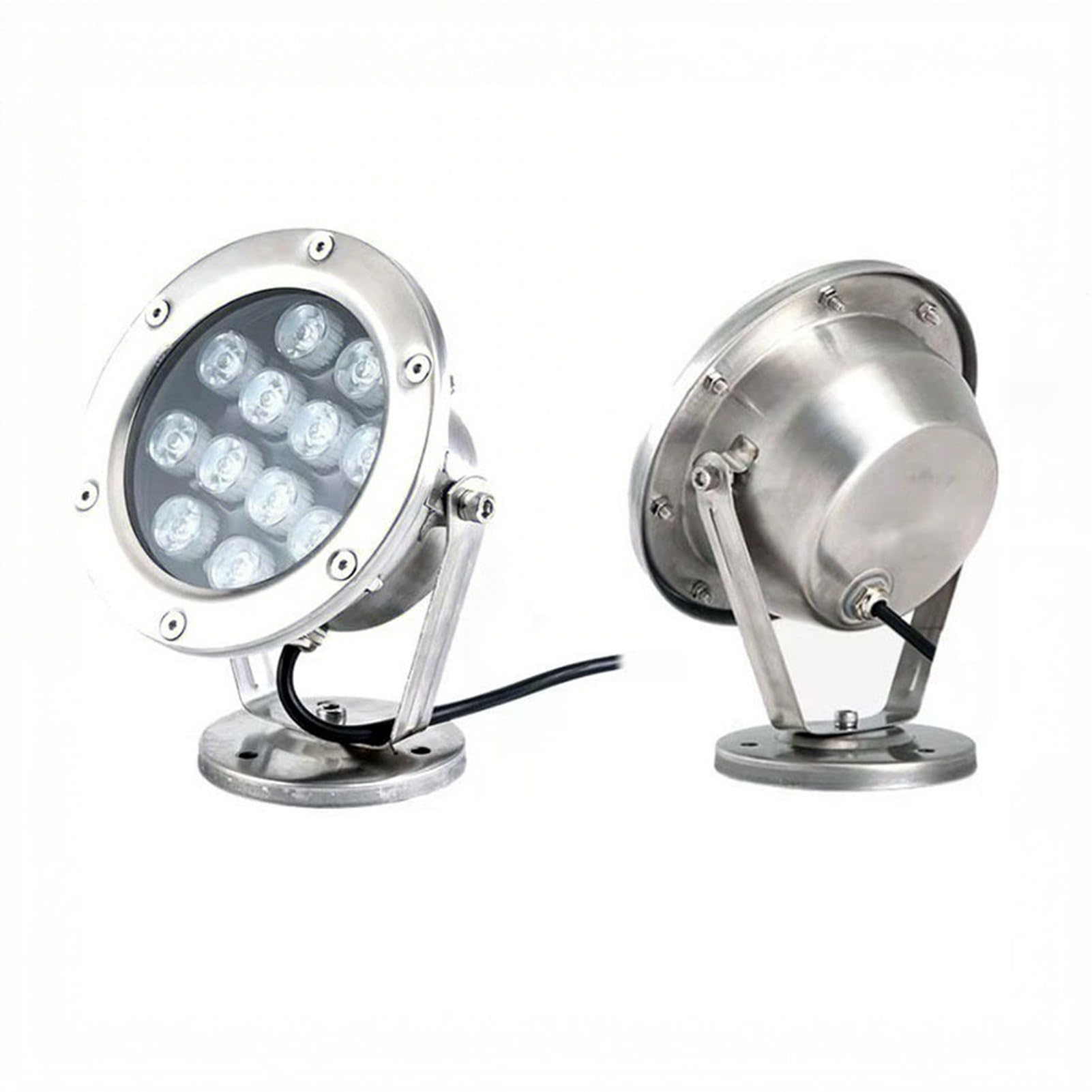 Foco Subacuático Acero Inoxidable Iluminación Sumergible Baja Tensión 24V