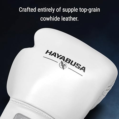 Miniatura 5 de Hayabusa Guantes de boxeo con cordones de cuero profesional para hombres y mujeres