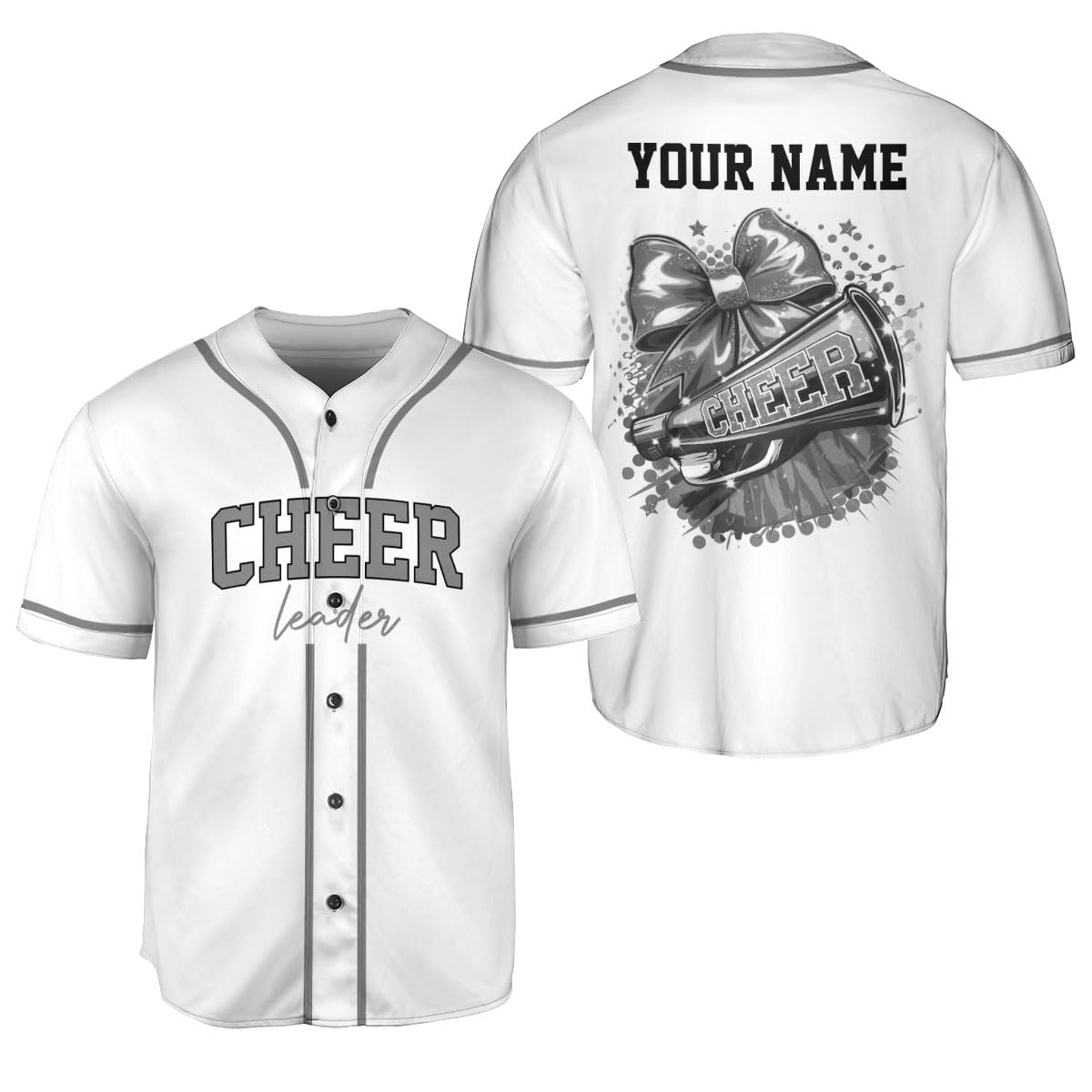Personalized Cheerleader Baseball Jersey, Cheerleading Uniforms Glitter Jersey, Cheer Coach Shirt Cheer Team Jerseys for Girl (US, Alpha, Small, 5X-Large, Regular, Regular, Cheer 3)