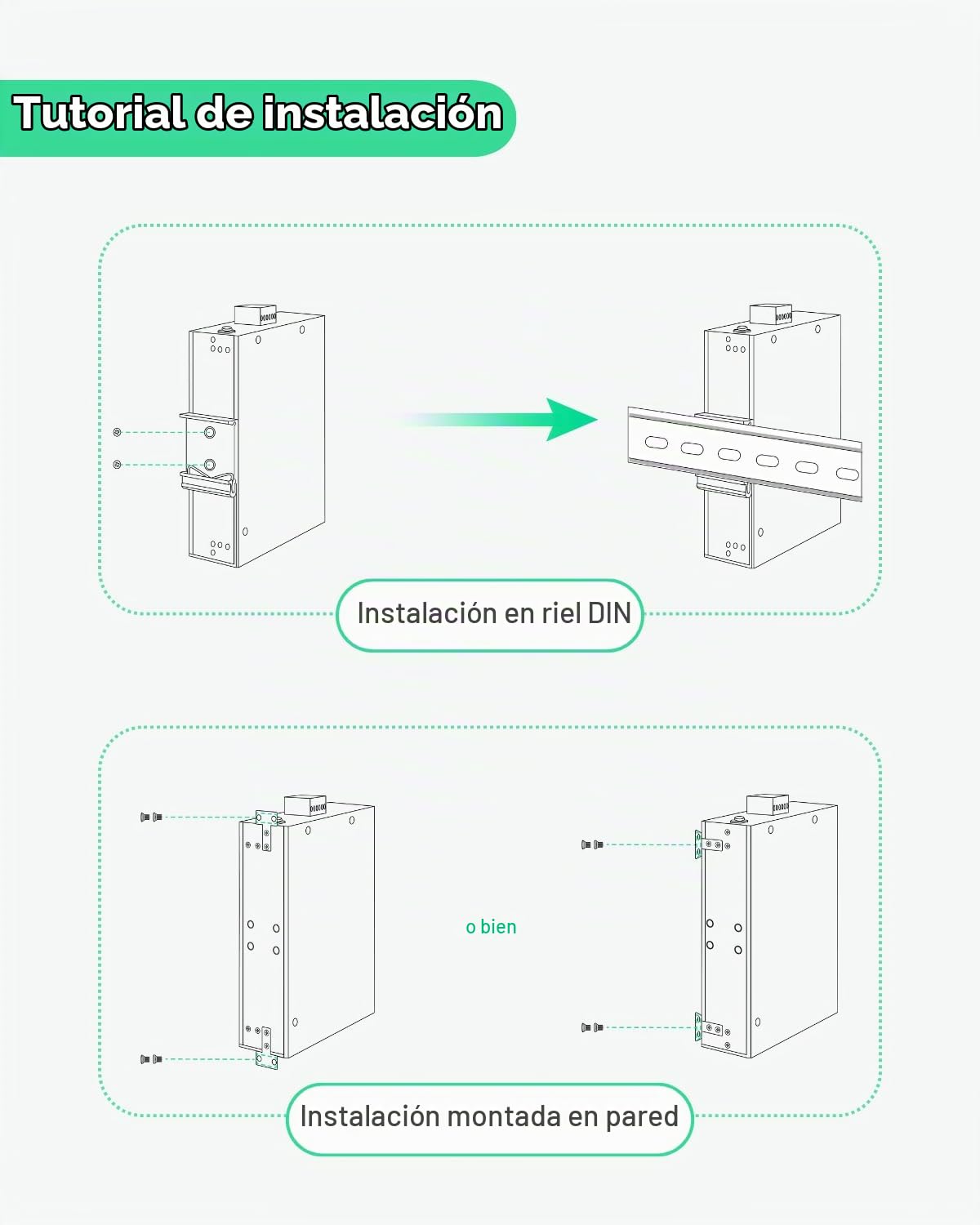 LINOVISION Conmutador PoE Industrial gestionado por Nube de 12 Puertos L2+ con Entrada de alimentación redundante DC8~57V, conmutador PoE Solar Gigabit 12V, IEEE802.3af/at, presupuesto Total 240W