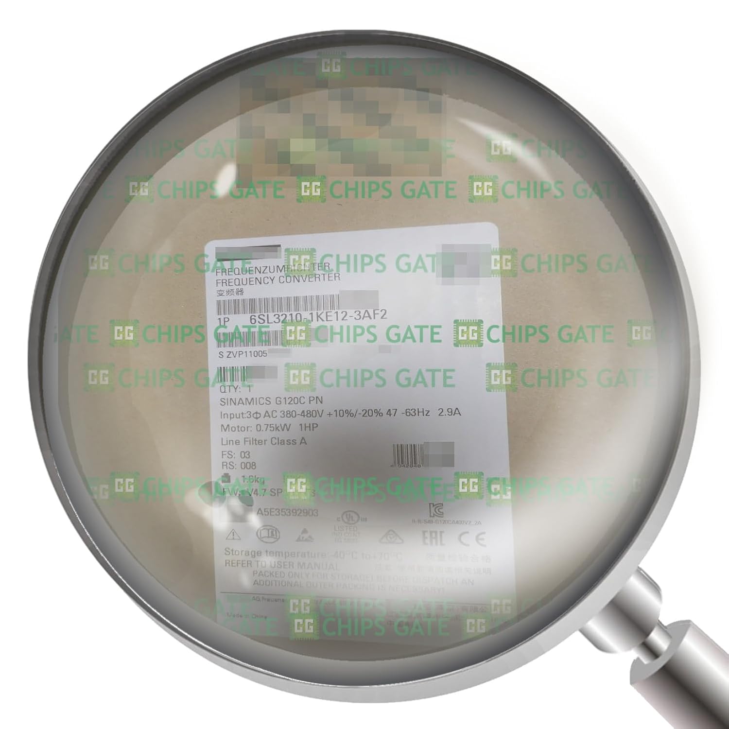 6SL3210-1KE12-3AF2 1PC 6SL3210-1KE12-3AF2 New Frequency Converter 6SL3210-1KE12-3AF2