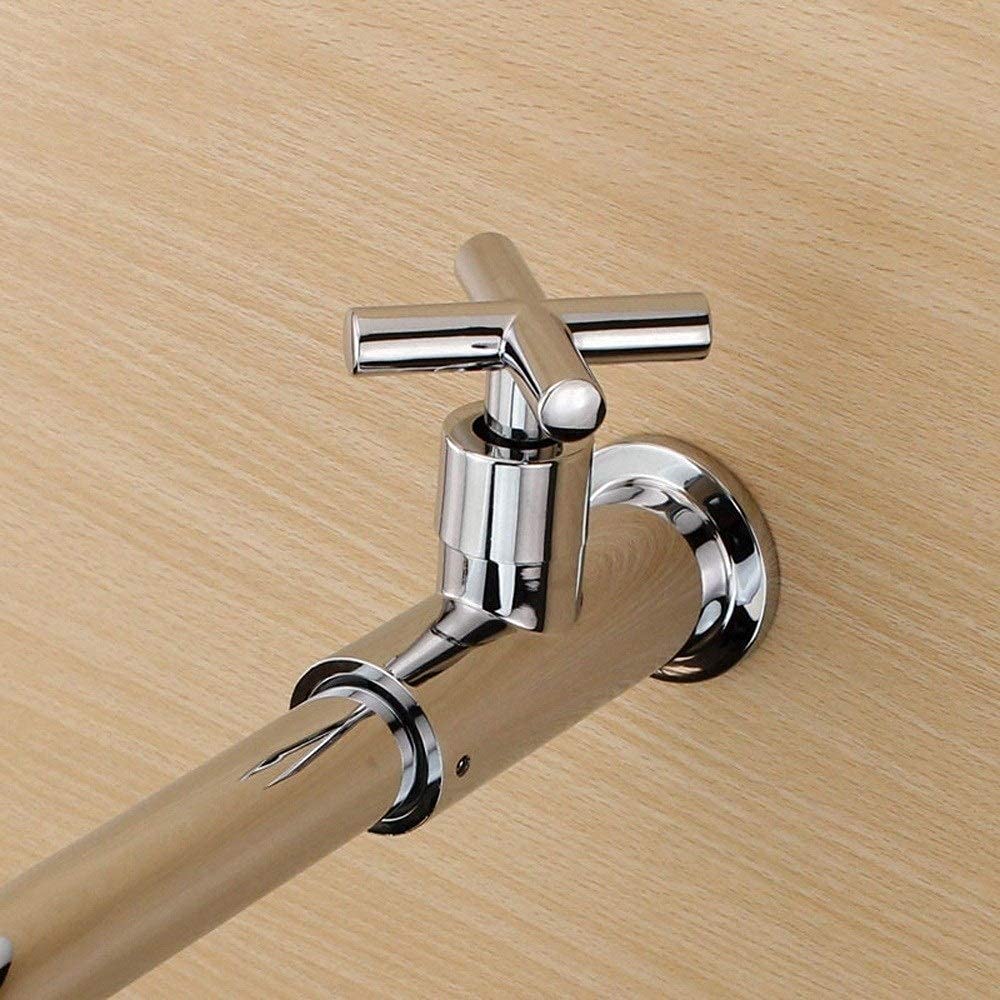 Grifos de pared Grifo Alargar Fregadero de cocina empotrable Grifo de agua fría Todo Bronce Lavandería Trapeador de piscina Trapeador de piscina Balcón Grifo de agua Grifo para fregadero Grifo de agua