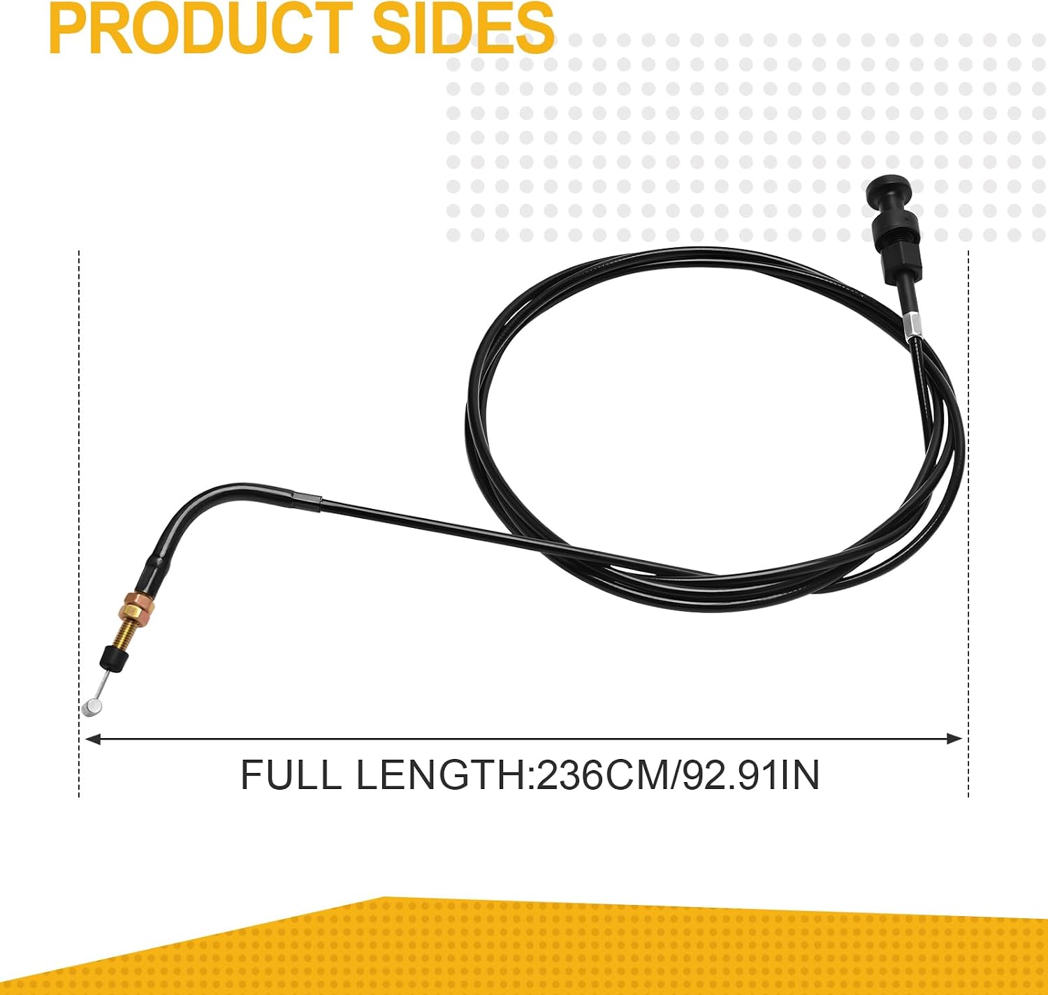 Starter Choke Cable Compatible with Mule 600 610 SX KAF400B KAF400A KAF400C KAF400D KAF400E KAF400 Part Number 54017-0012