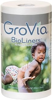 Best GroVia BioLiners Unscented Diaper Liners, 200 Count Review 