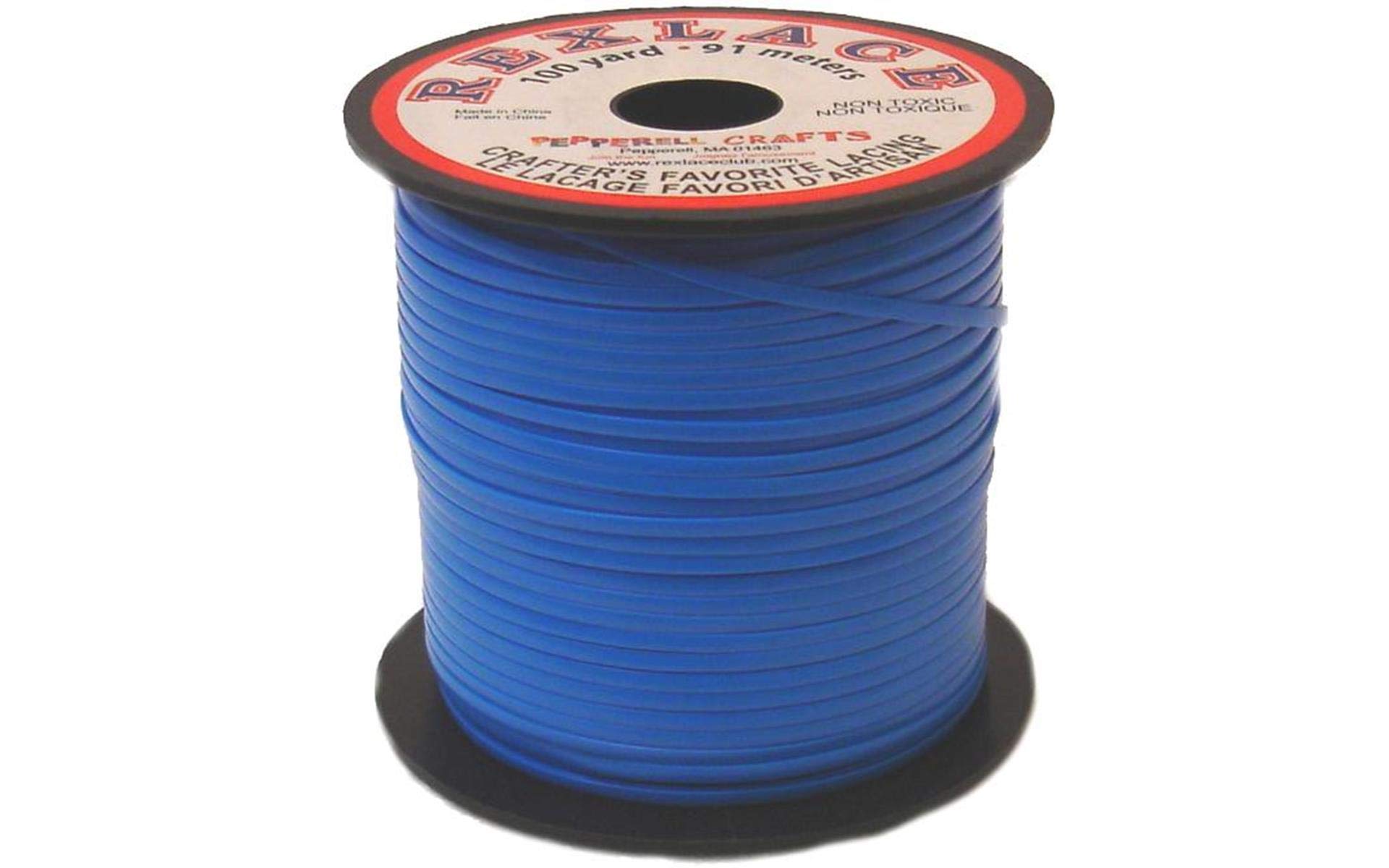 Pepperell Rexlace Plastic Lacing .0938" X100yd-Neon Blue