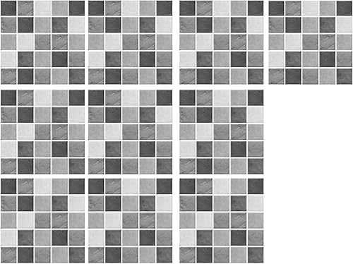 Miniatura 1 de FRAKYEN 10 hojas de azulejos autoadhesivos 3D para salpicaduras de baño, cocina, azulejos de pared 3D para azulejos de pared de baño, cocina,