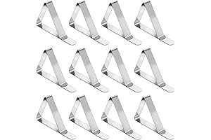 Upgraded 12-Pack Tablecloth Clips Table Cloth Holders for Outdoor Camping