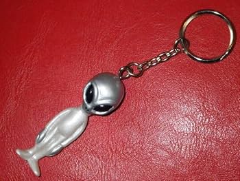 Amazon.co.jp: 90'S 宇宙人 キーホルダー 10 グレイ 白