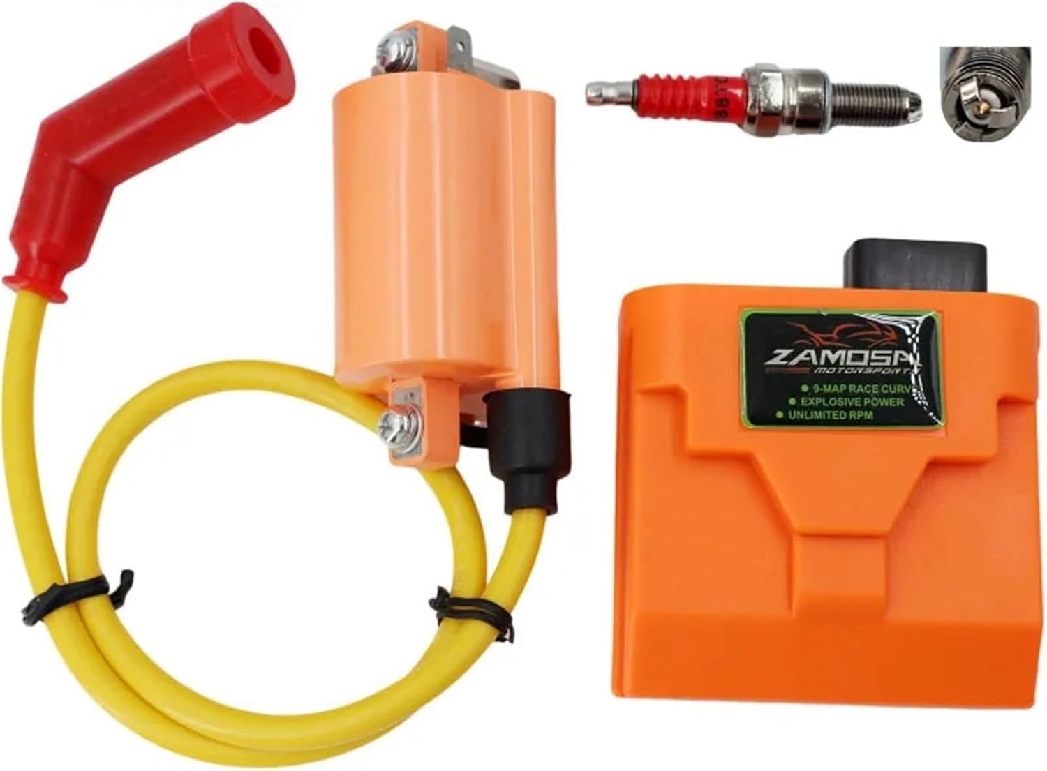 High Performance Racing Cdi Ignition Coil Spark Plug Cap Set for GN125H GN125 GN 125 H GS125 GS 125 EN125-2A Motorcycle accessories
