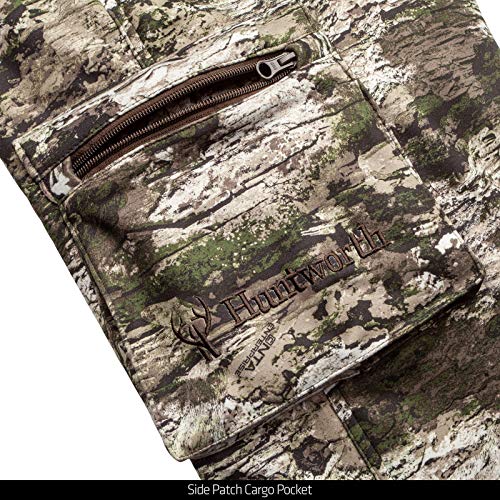 Huntworth Men's Mid Weight Soft Shell Hunting Pants, Tarnen Camo, Medium