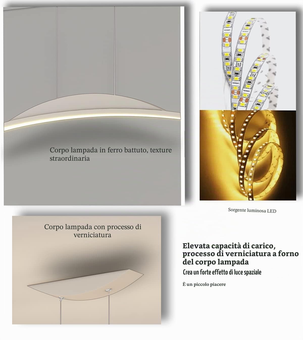 Moderno LED sala da pranzo luci a sospensione arco dimmerabile Bianco lampada a sospensione ufficio soffitto lampadario tavolo pranzo lampada altezza regolabile soggiorno camera da letto L80cm/32W