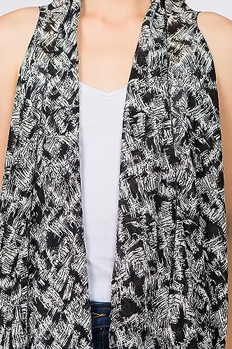 Scarfand's Women's Sheer Open Front Lightweight Sleeveless Long Duster Cardigan Vest3