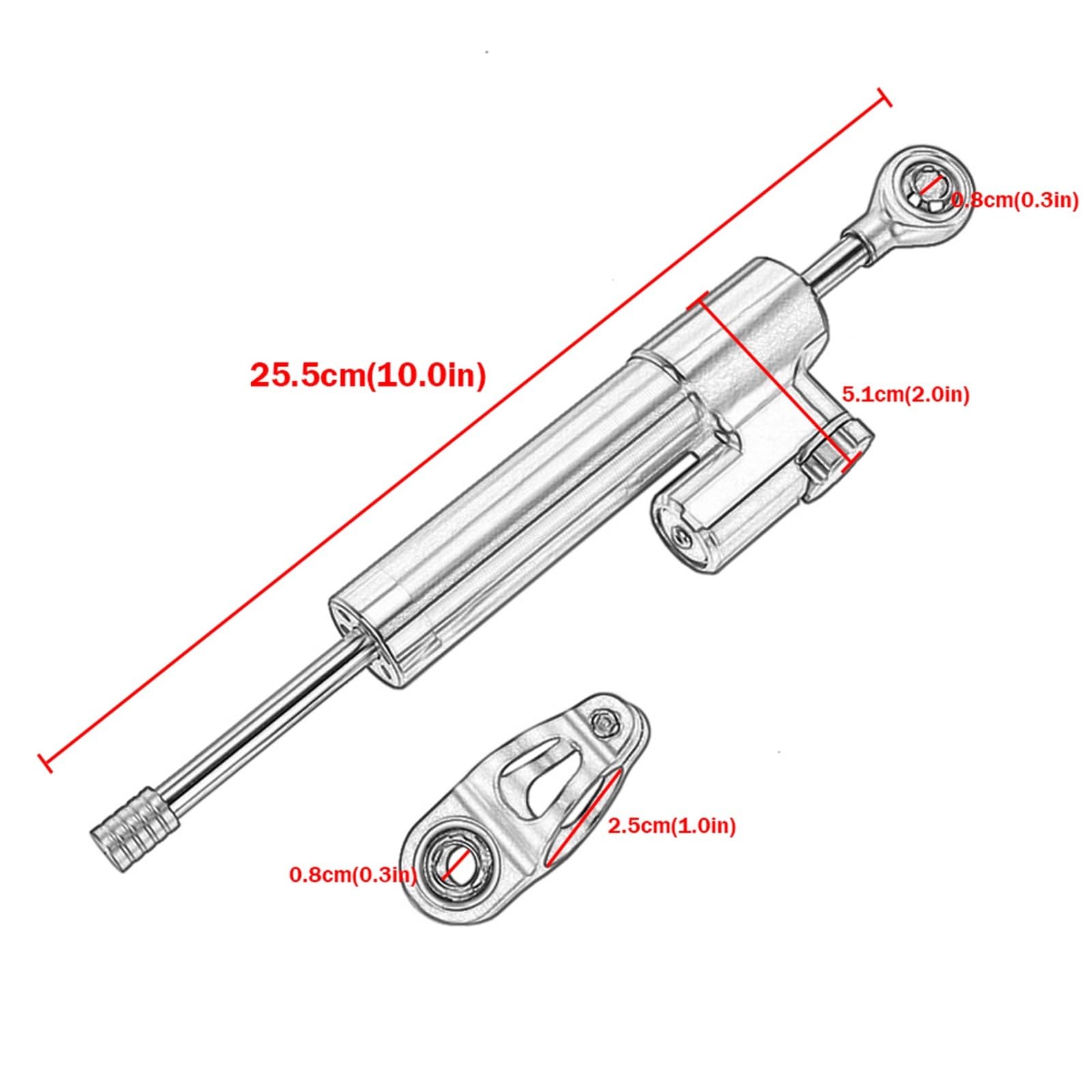 Sterzo Stabilizzare Ammortizzatore Di Controllo Sicurezza Staffa Montaggio Per BMW R1200R 2006 2007 2008 2009-2012 2013 2014 2015 2016 2017 2018