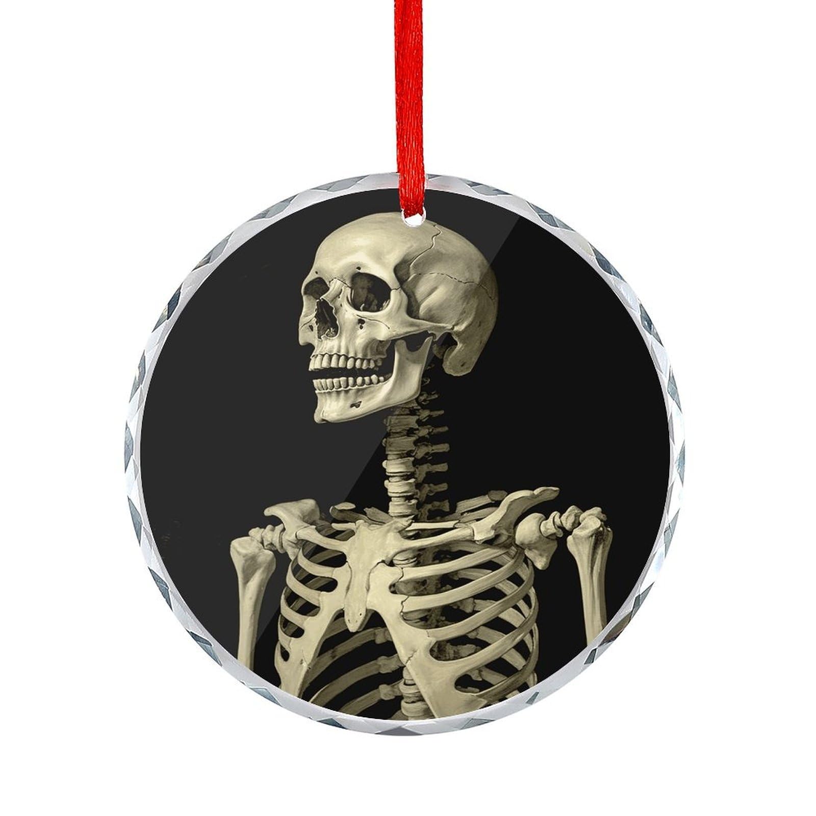 Btcowzrv Style A Skeleton Round Ornament Hanging Pendant Decor