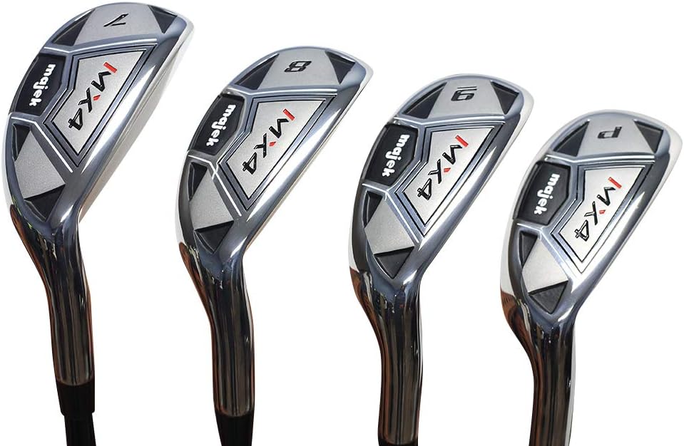 Men’s Majek MX4 Hybrid Iron Set, which Includes: #7, 8, 9, +PW Regular Flex Graphite Right Handed New Utility Clubs