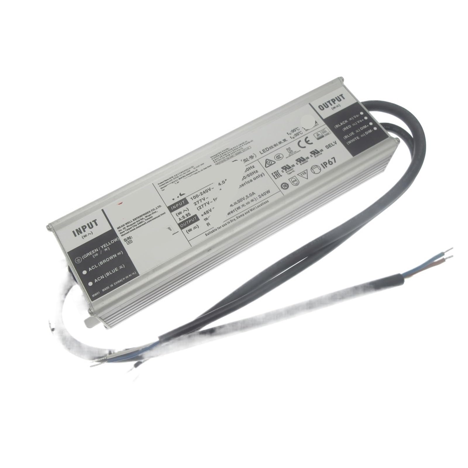 Alimentation HLG-240H-48B pour 2 cartes quantiques 120W LM301H