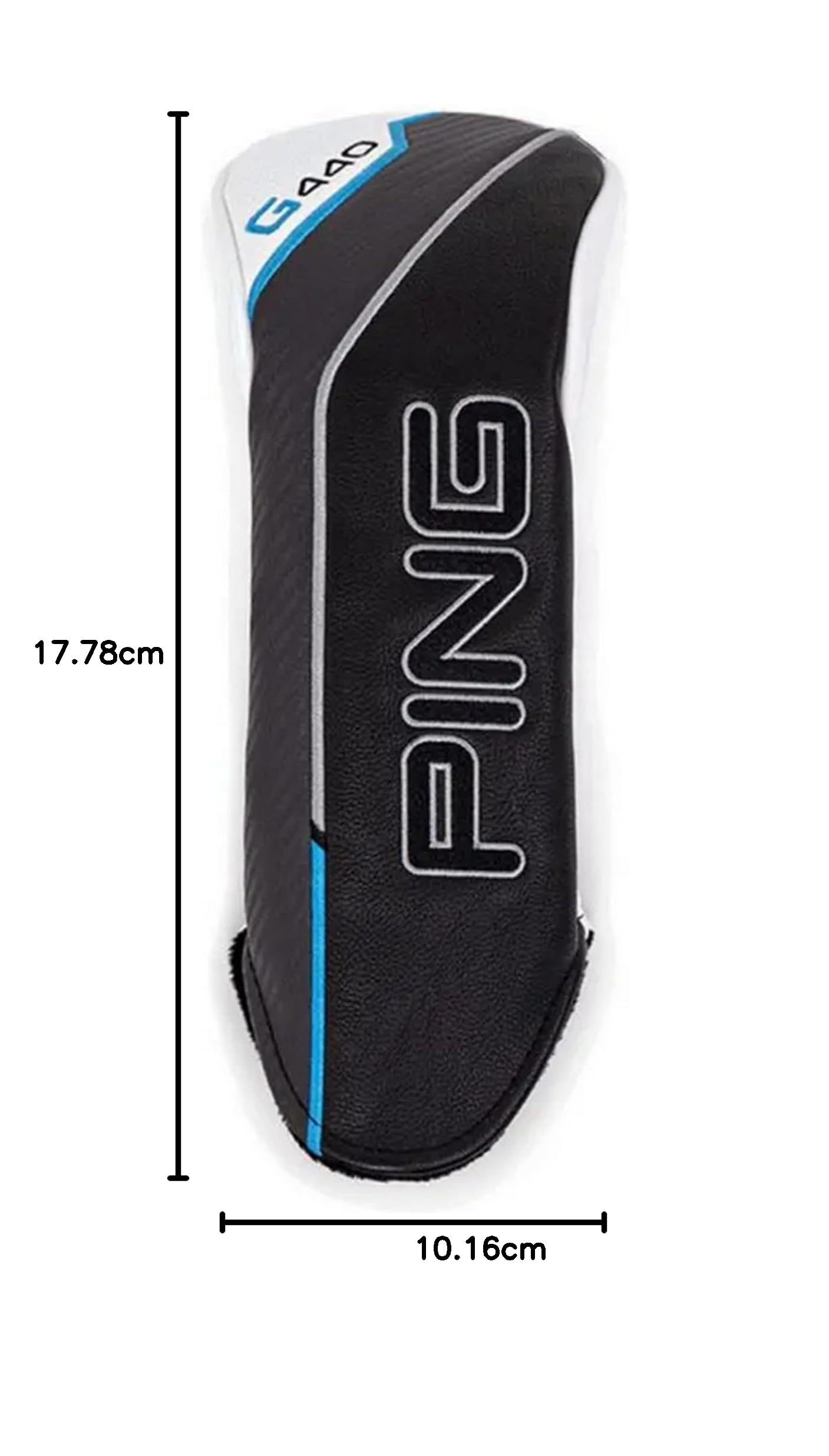 PING G440 Couvre-club de golf hybride, noir/bleu/blanc, étiquette réglable, modèle 2025