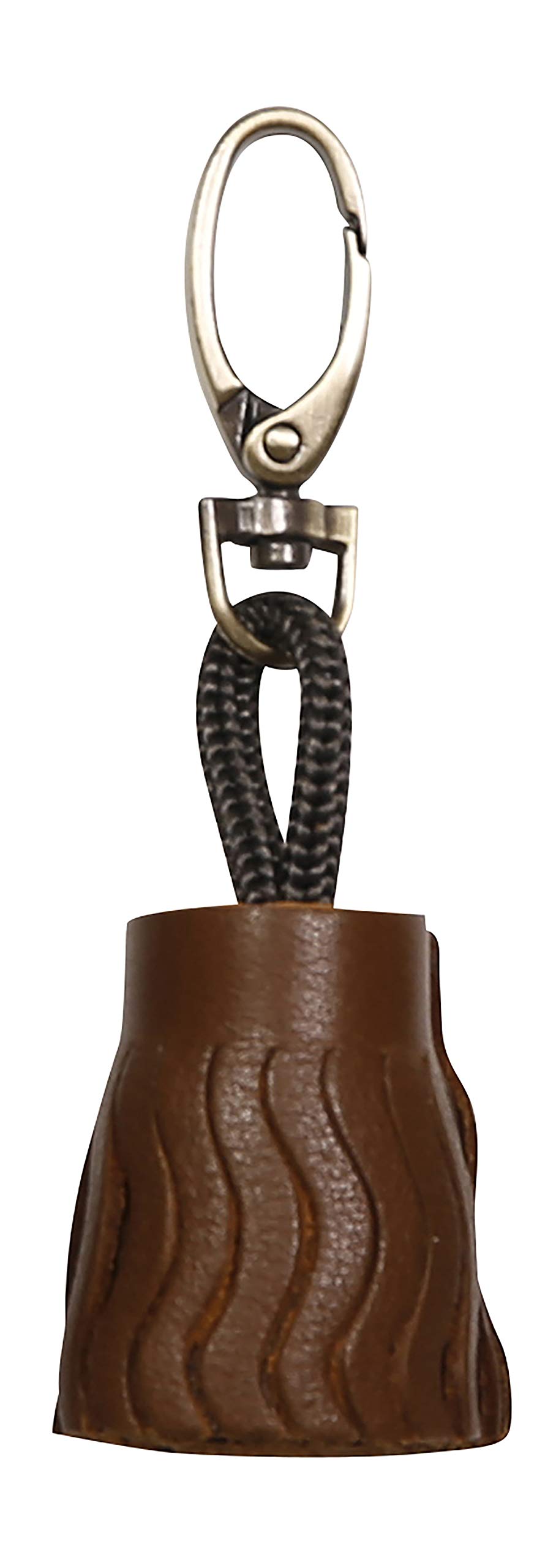 Clairefontaine 410095C - One Lawrence Keyring - Dimensions: 4x2.5 cm - Made of Genuine Lambskin Leather - Camel Colour - Multi-Functional - Practical
