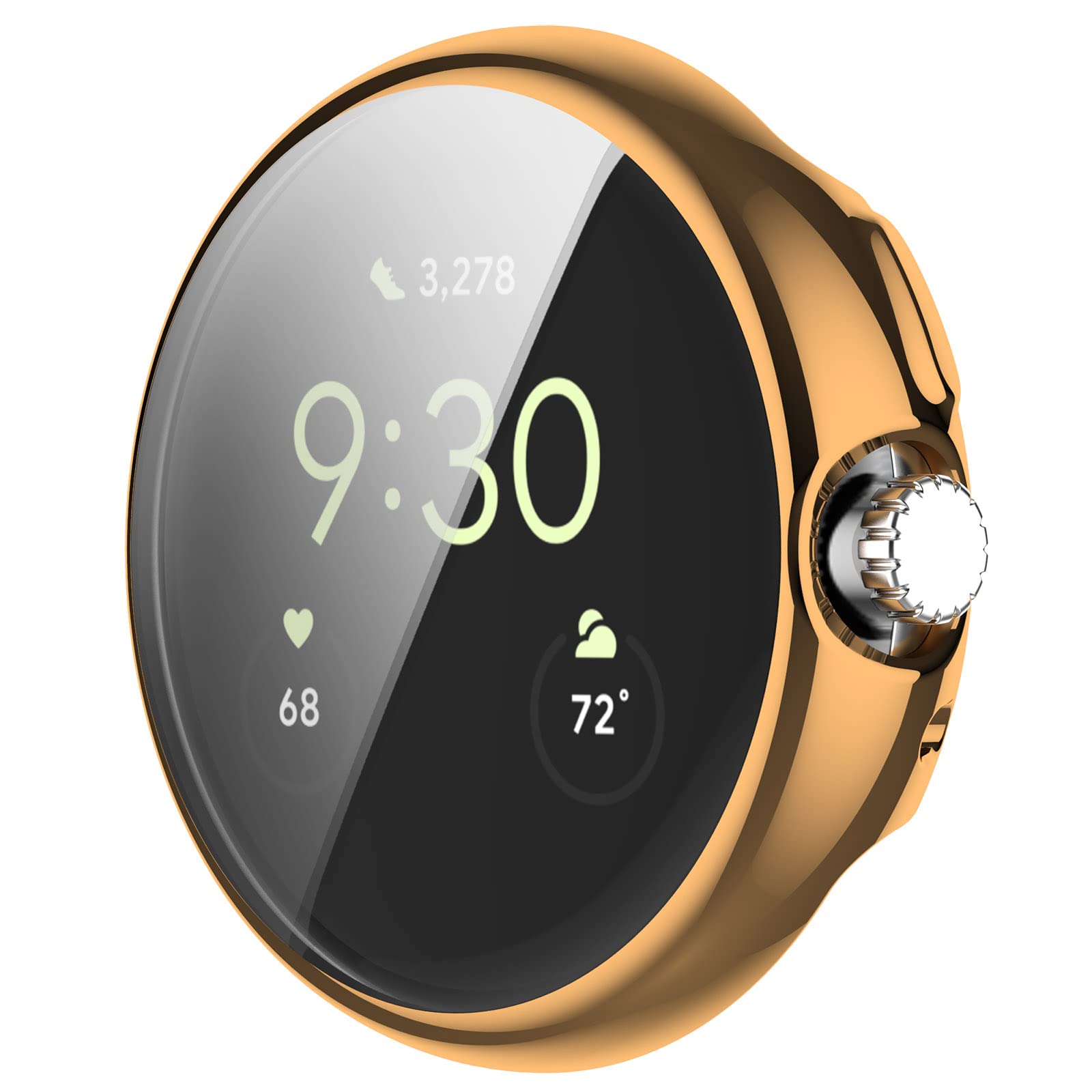 Amazon.co.jp: [ローズゴールド] Google Pixel Watch ケース Google 