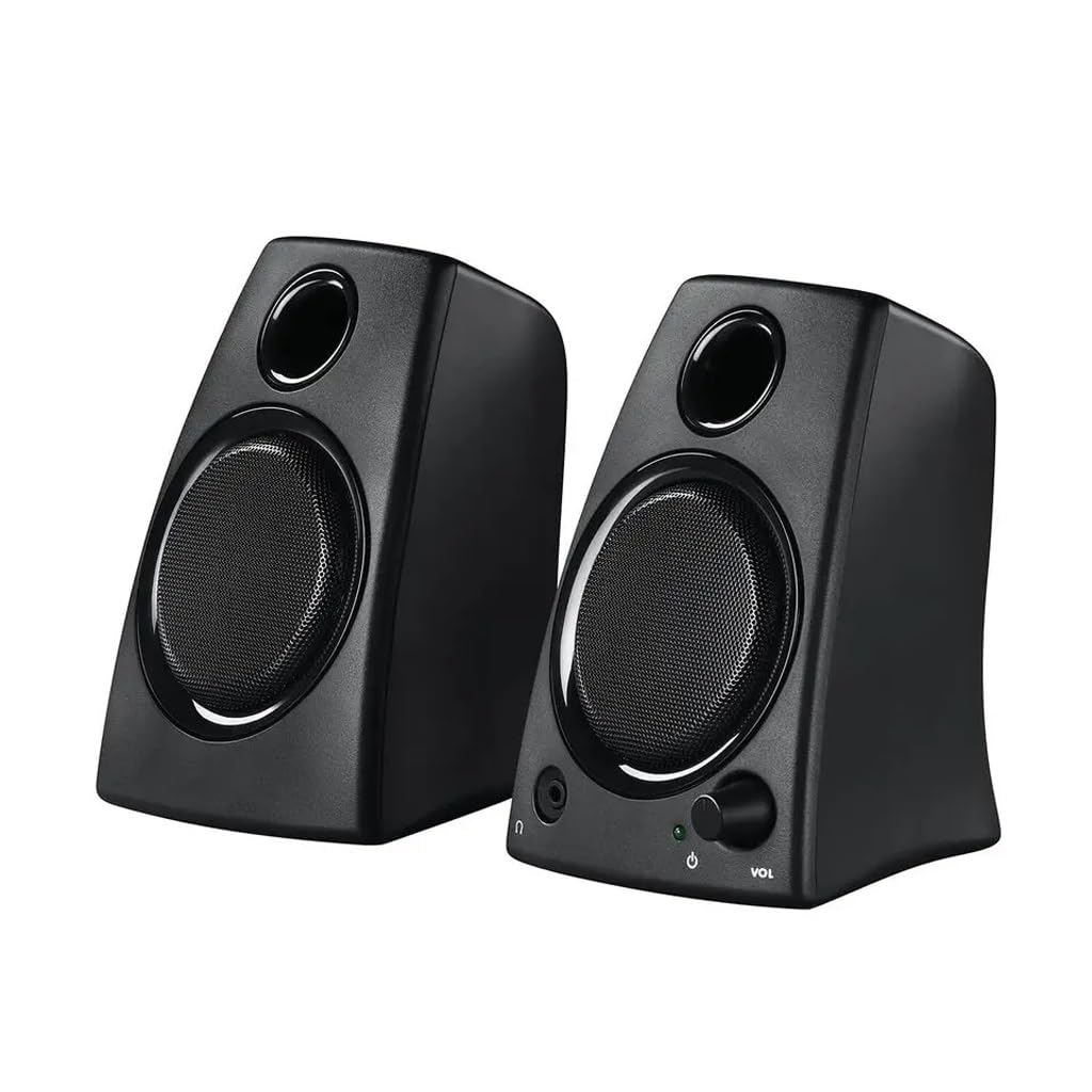Altavoces PC con entrada de audio de 3.5 mm y control de volumen integrado 7