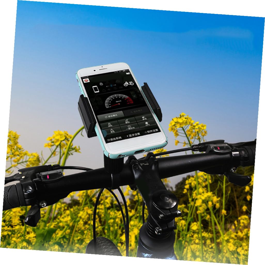 OSALADI 3pezzi Supporto Per Smartphone Da Bici Supporto Navigazione Per Bicicletta Design Antiscivolo e Stabile Nero