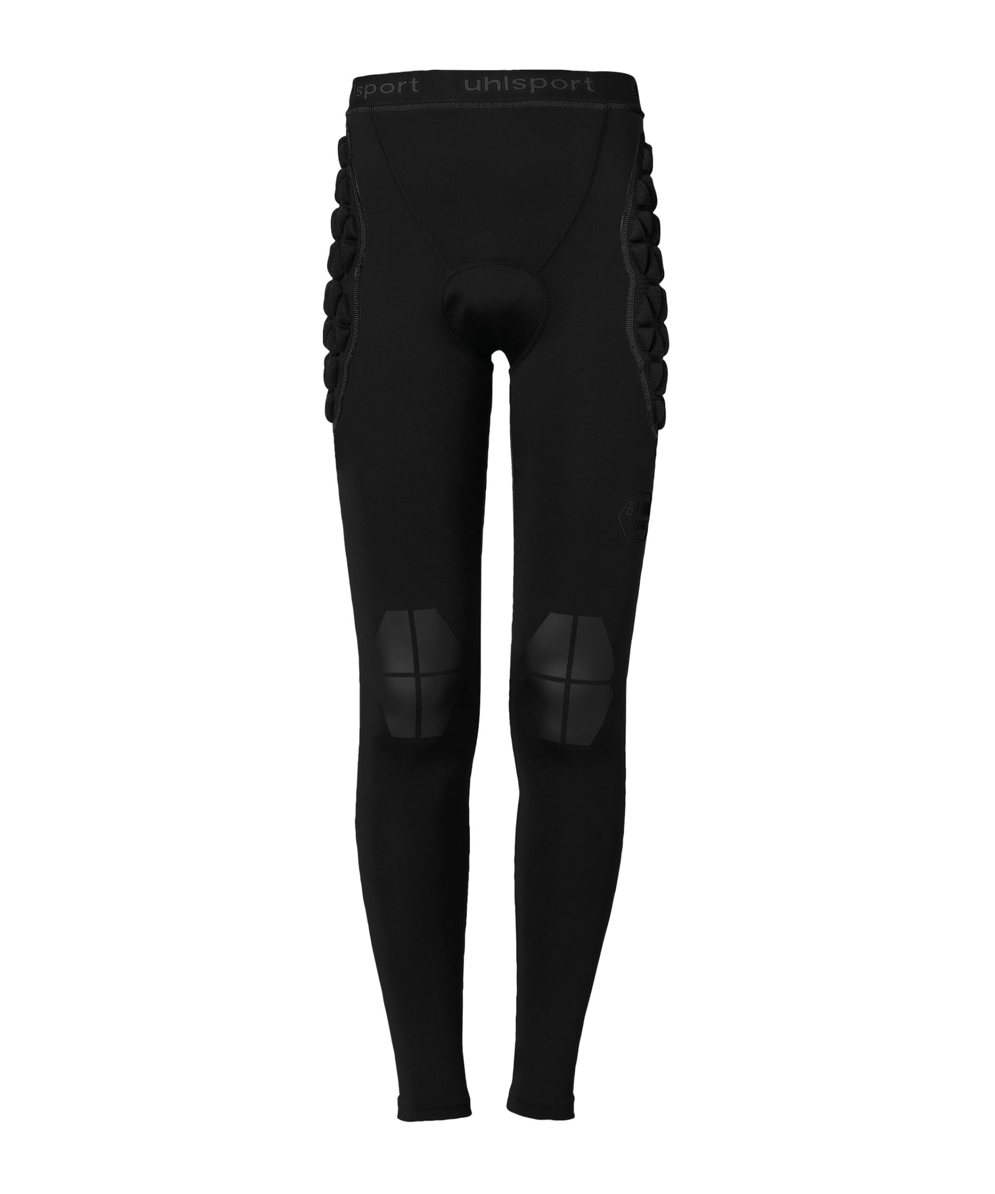uhlsport Pantalones de portero de fútbol Bionikframe acolchados para niños, color negro, 164