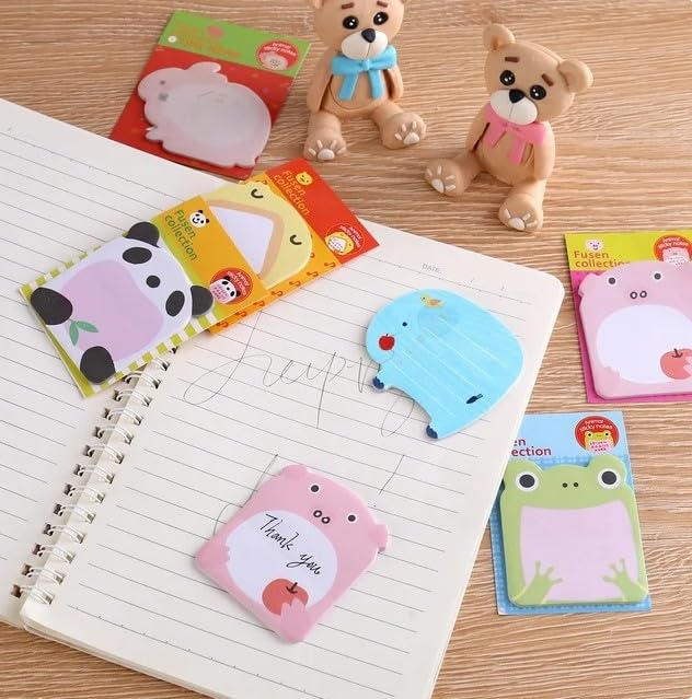 8 Pack Mushroom Sticky Notes - 336 Sheets Cute Animal Design For Office School