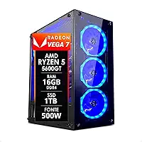 PC Gamer AMD Ryzen 5 5600GT 16GB DDR4 SSD 1TB Fonte 500w Strong Tech