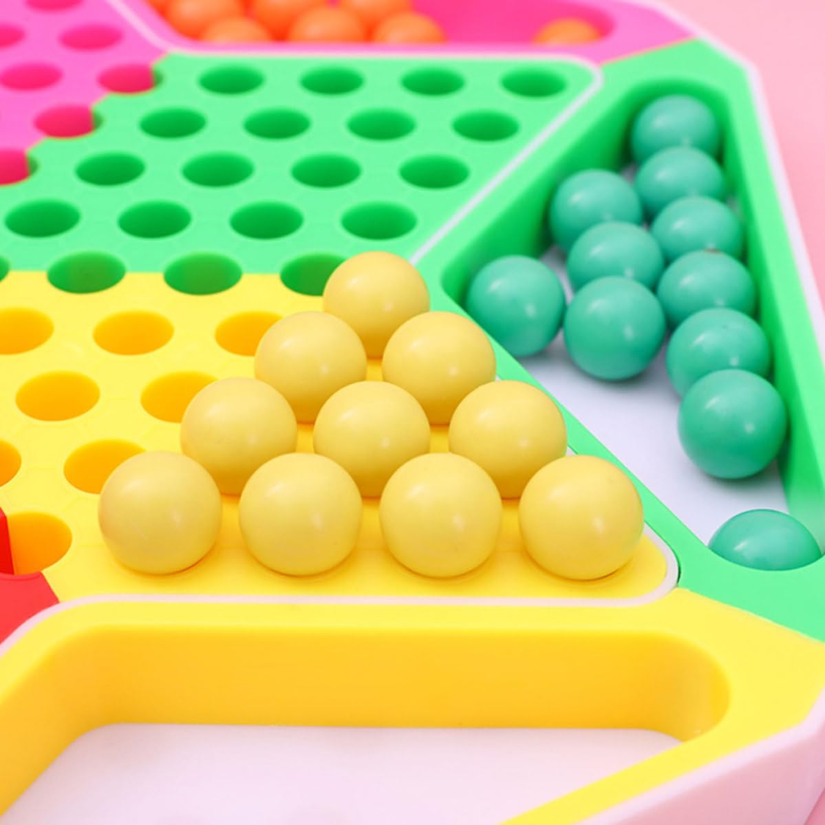 Juego de Ajedrez Volador de Plástico, Damas Hexagonales Educativas