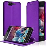 Funda con tapa lateral para Wiko Highway 4G
