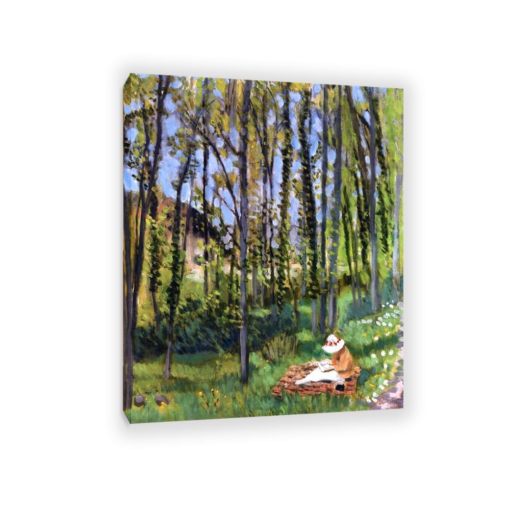 MYCGGDGH Henri Matisse Painting Reproduction In the Woods Fine Art Canvas Henri Matisse wall art canvas prints for home decor for living room Bathroom Office 65x50cm(26x19in) Frame