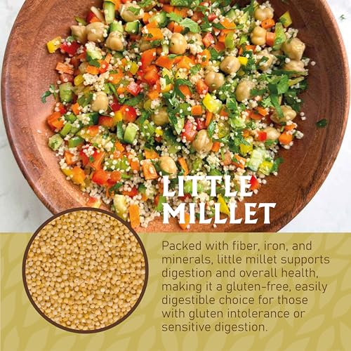 Jiva Organics Little Millet 2 LB Bag | Whole Grain, Gluten-Free & Organic | Rich in Fiber & Essential Nutrients for Healthy Cooking - Thumbnail 6