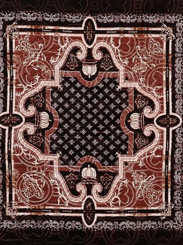 Image of Monte Carlo Regal Gold Double Bed Winter Blanket Single Ply 510 GSM | 2.5 KG (210 x 205 CM) Coffee White 05