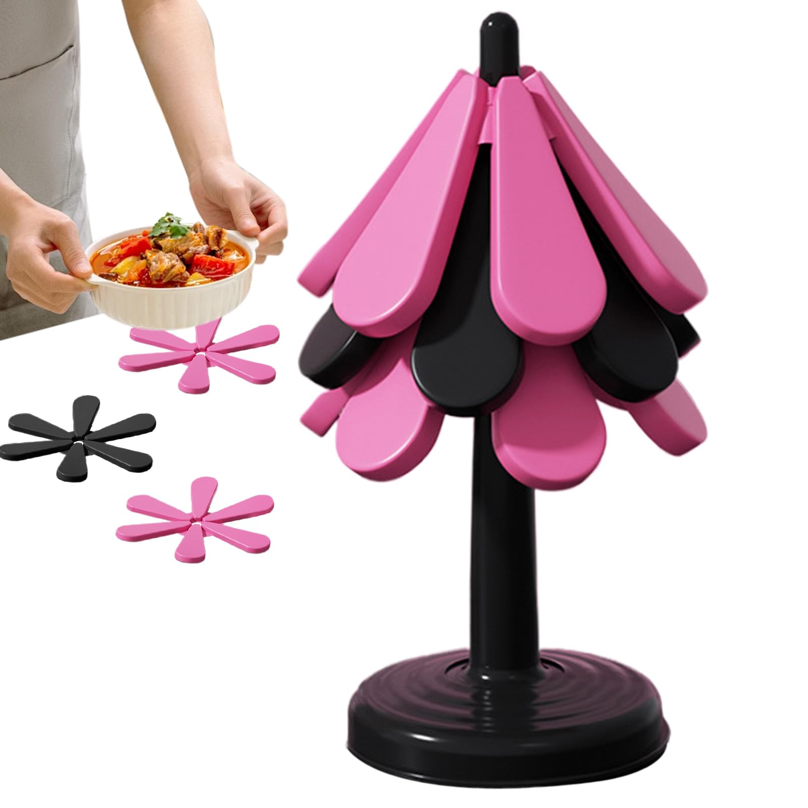 Dessous de plat arbre silicone protège-table cuisine et sous-verre pour théière poêle