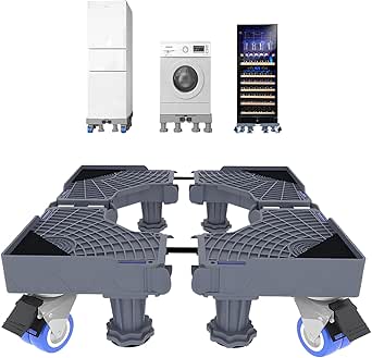 Waschmaschinen Sockel Verstellbar - Untergestell Für Geräte 43-65 Cm