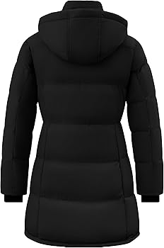 Amazon.com: ZSHOW Women's Long Puffer Jacket Warm Windproof Winter