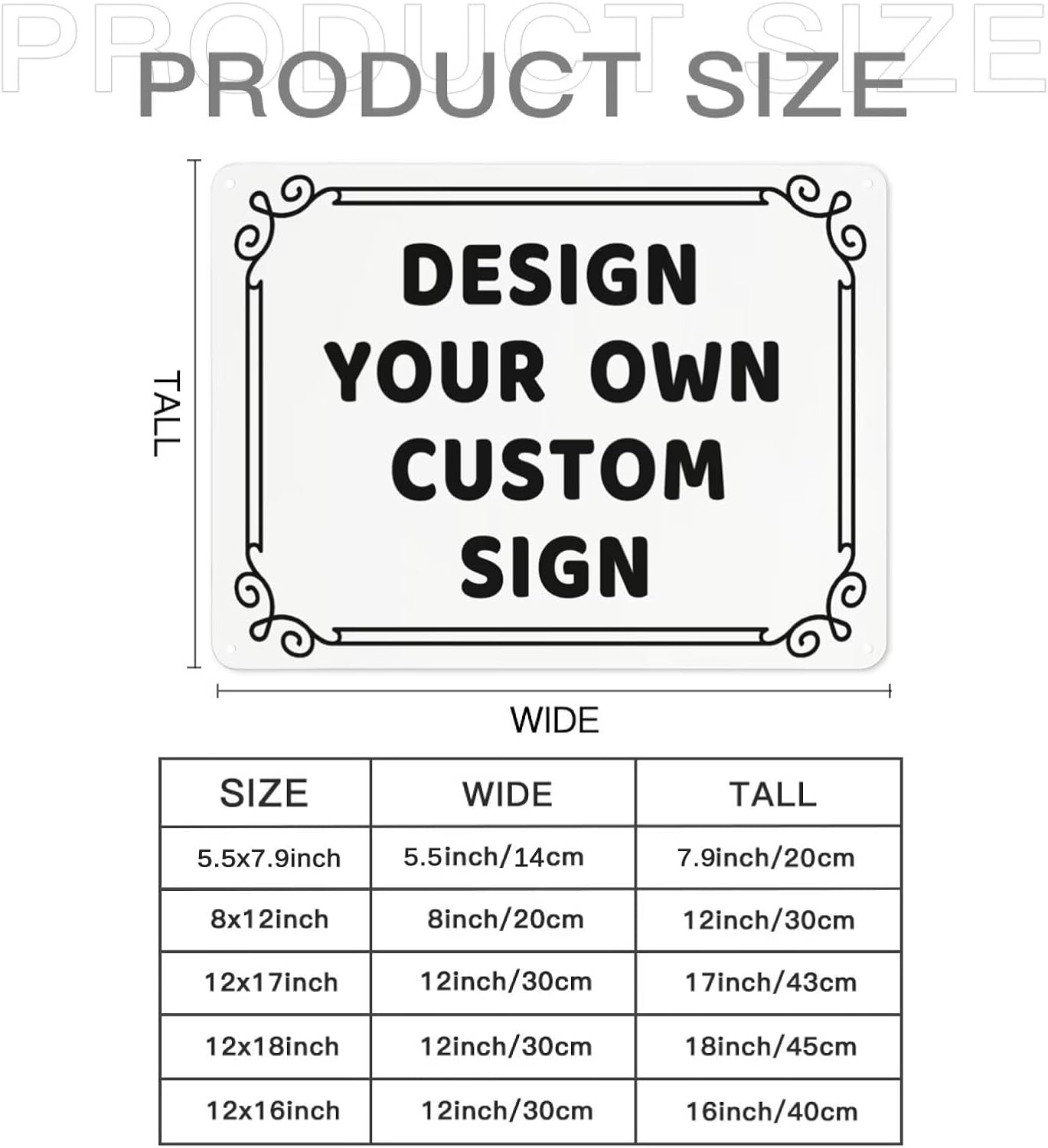Custom Sign Personalized Street Sign Custom Metal Sign Custom Signs Custom Garden Sign Yard Sign Road Sign Door Sign Decorative Signs 18x12in