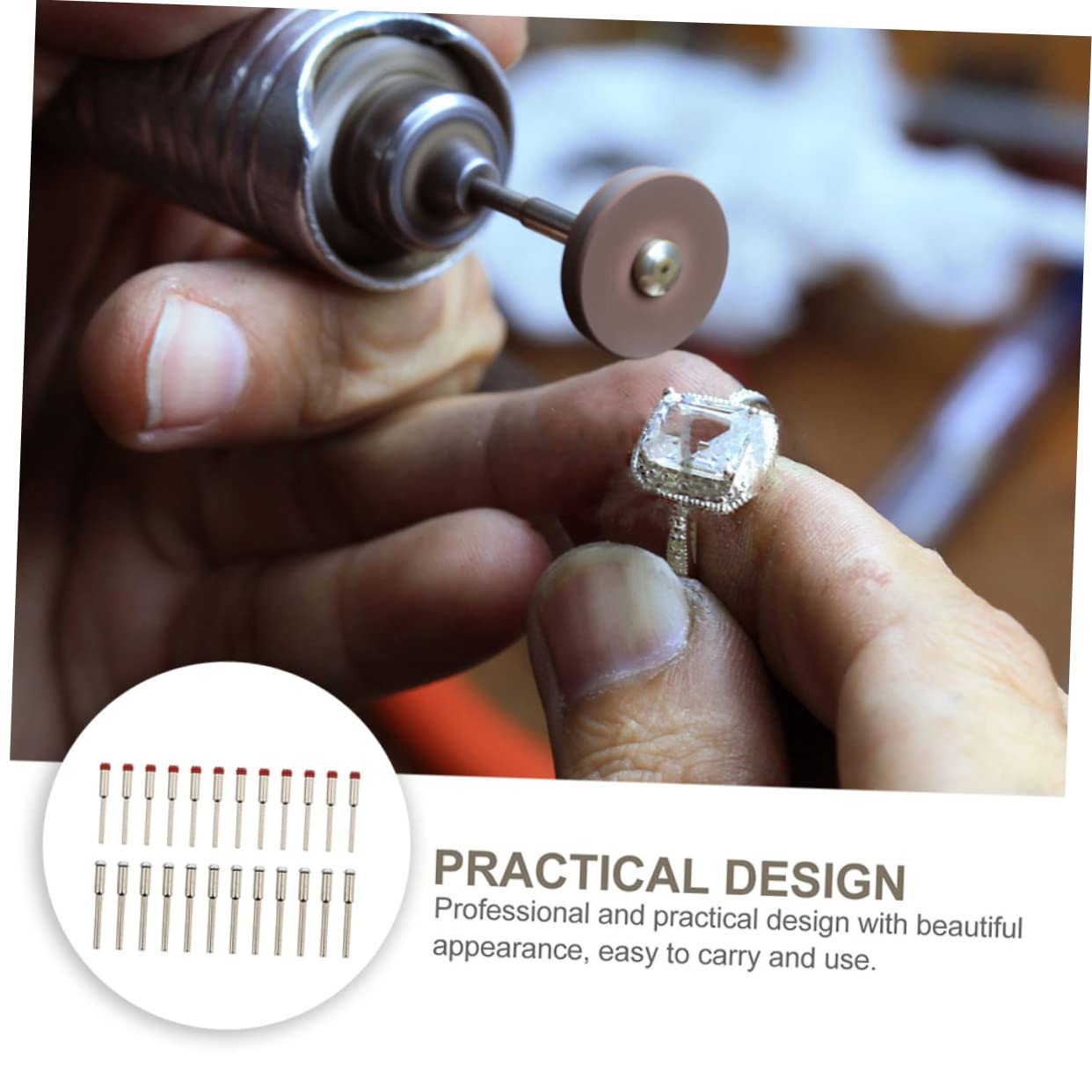 Balacoo 80 Pcs Strong Cut-Off Wheel Screw Mandrel Set for Mini Buffing Grinding Wheels