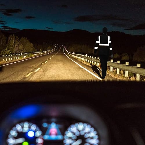 Miniatura 5 de ZUJA Chaleco de seguridad reflectante de neón con tiras reflectantes de 2 pulgadas ANSI Clase 2, chaleco de construcción de alta visibilidad