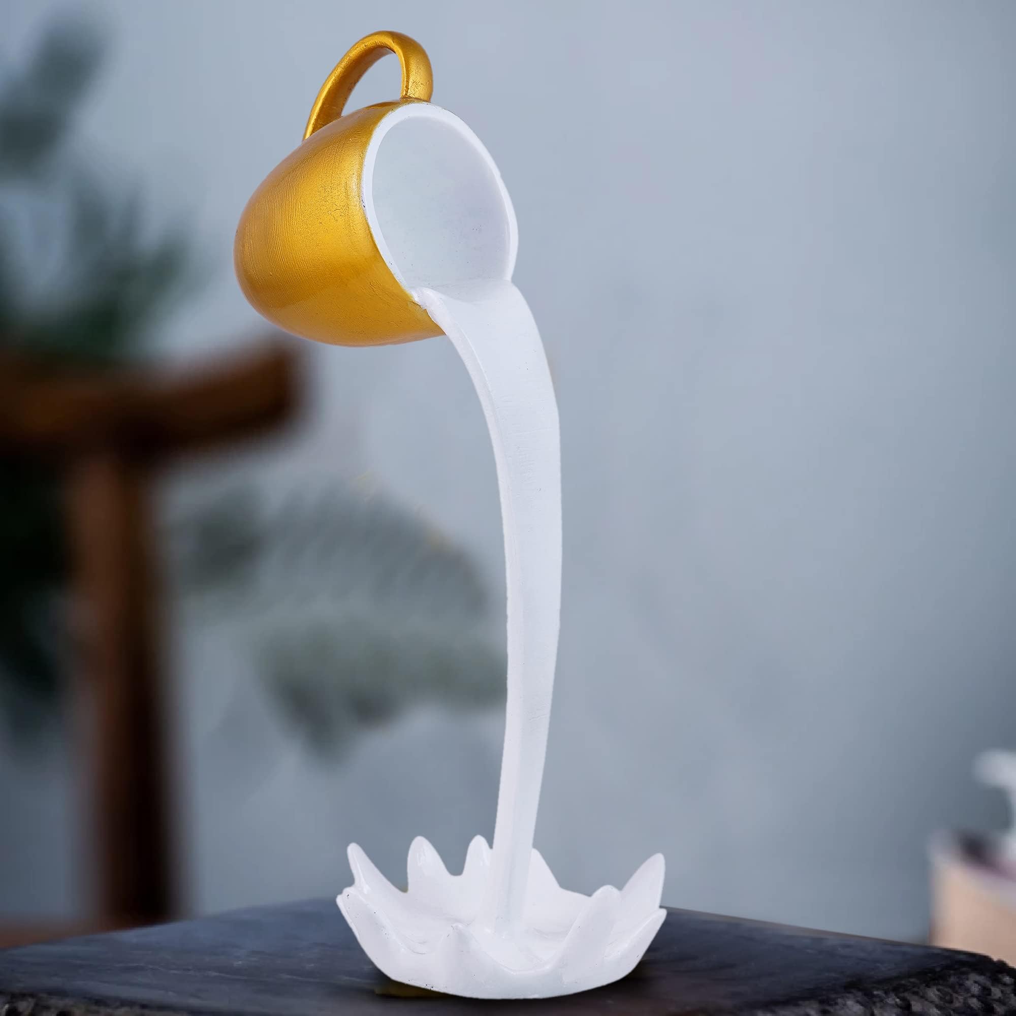 zart Floating Cup Showpiece For Home Decor Showpiece&Kitchen Decor Showpiece (Multicolor),H-27.94Cm