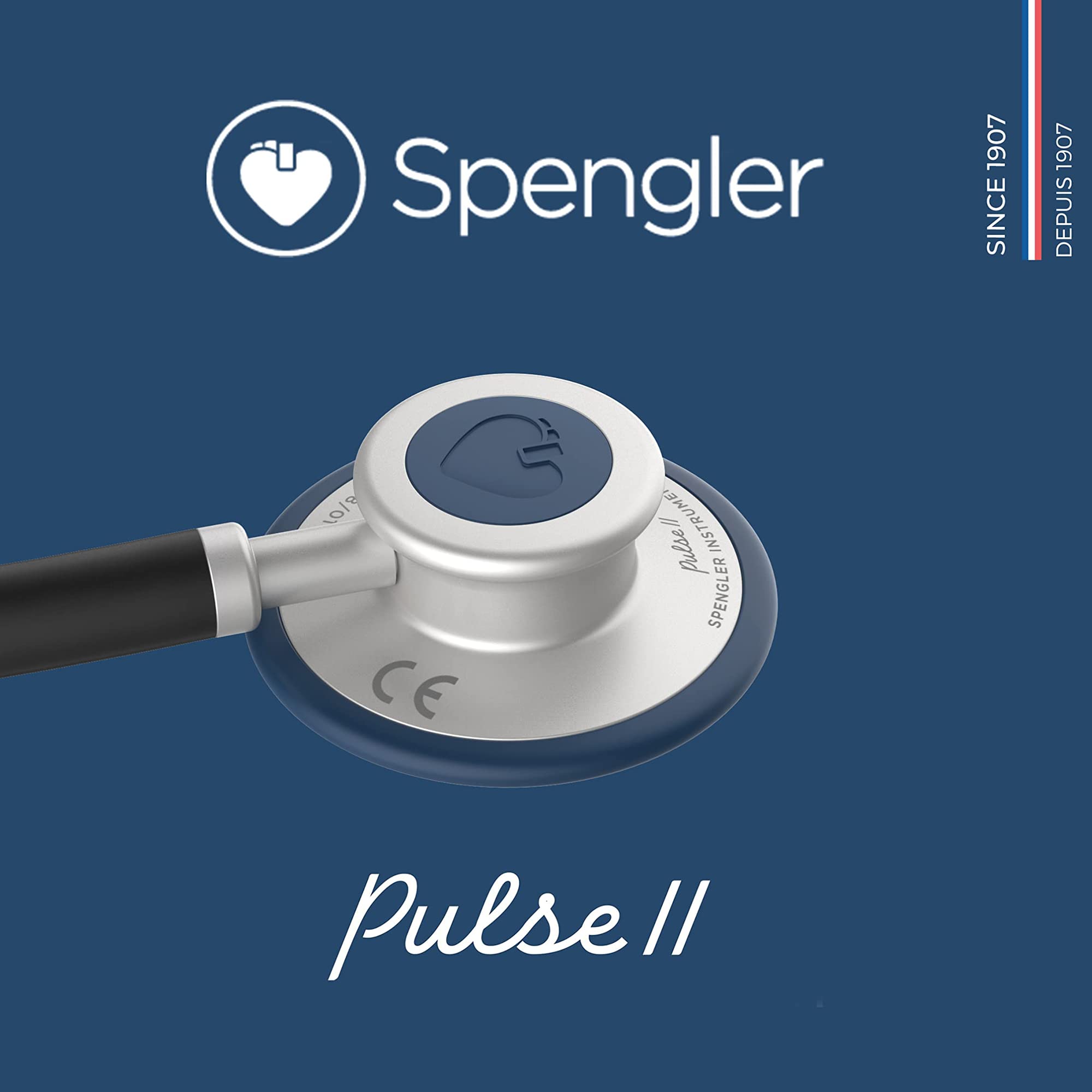 SPENGLER Pulse II Stéthoscope Infirmier d’Auscultation Générale Simple Pavillon Myrtille